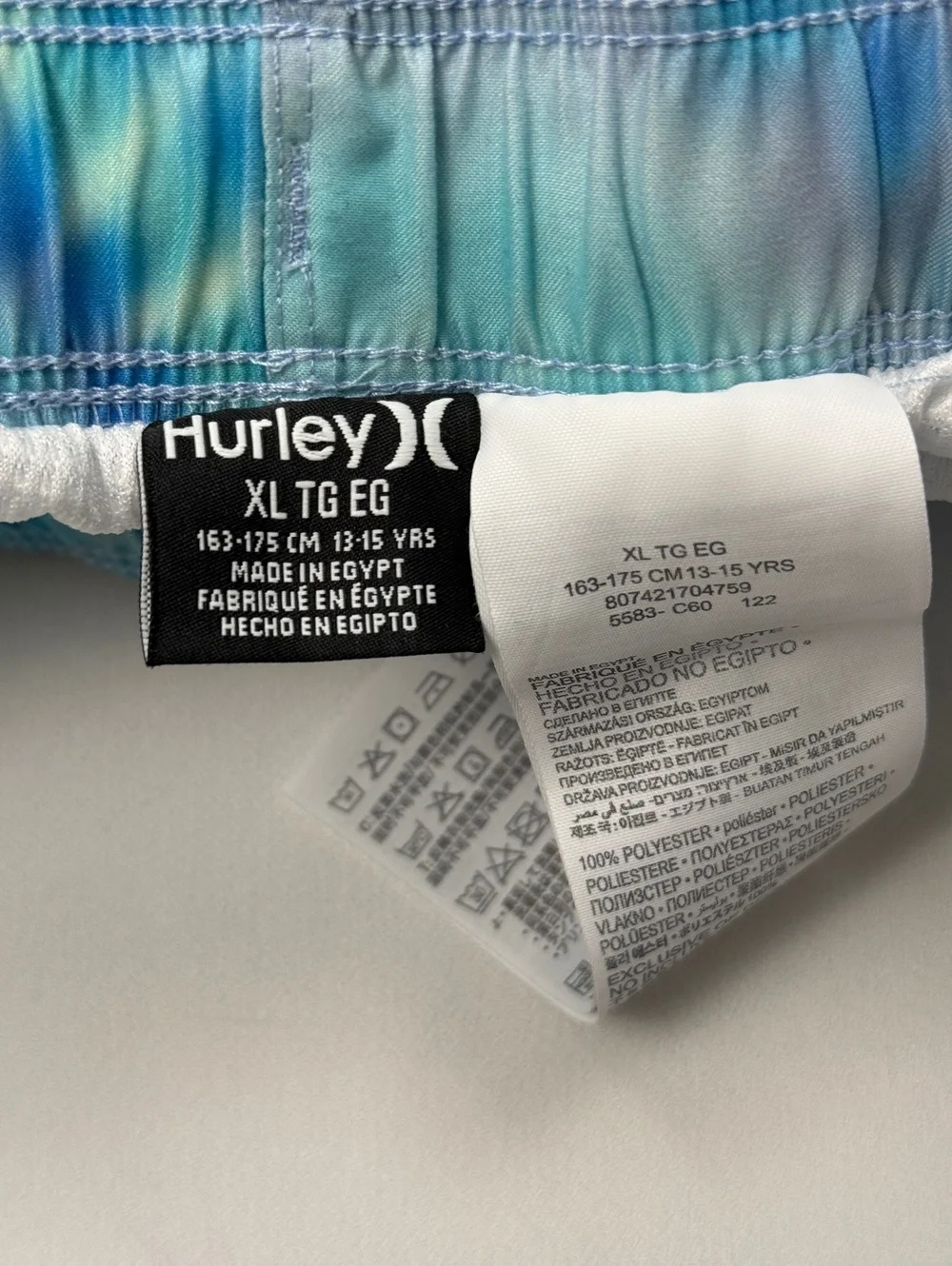 Hurley blue tie